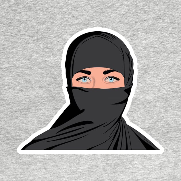Happy women’s day illustration of beautiful women wear hijab vector design. by AlviStudio
